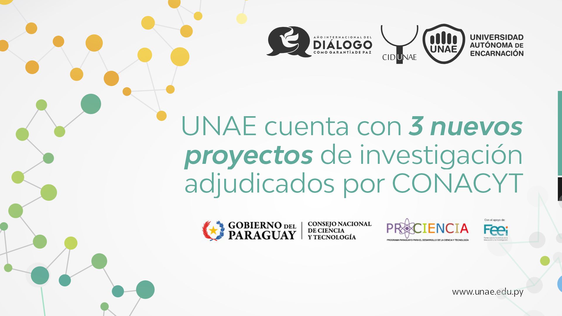 UNAE cuenta con 3 nuevos proyectos de investigación adjudicados por CONACYT