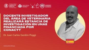 Docente investigador del área de Veterinaria realizará estancia de investigación en UNAE financiada por CONACYT 