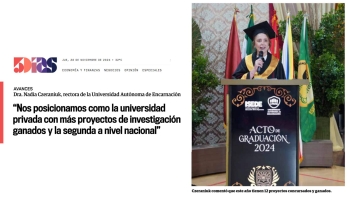 Prensa Nacional: La UNAE se posiciona como la Universidad Privada con más proyectos de investigación ganados y la segunda a nivel nacional