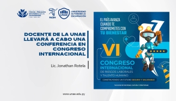 Docente de la UNAE llevará a cabo una conferencia en Congreso Internacional 