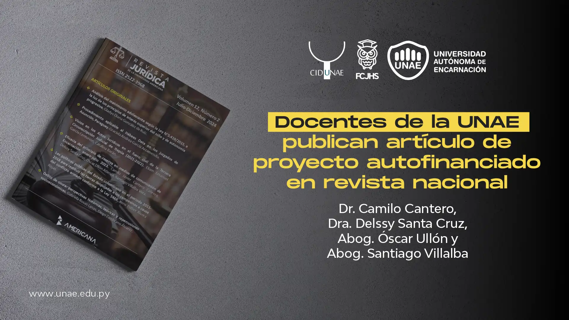 Docentes de la UNAE publican artículo de proyecto autofinanciado en revista nacional