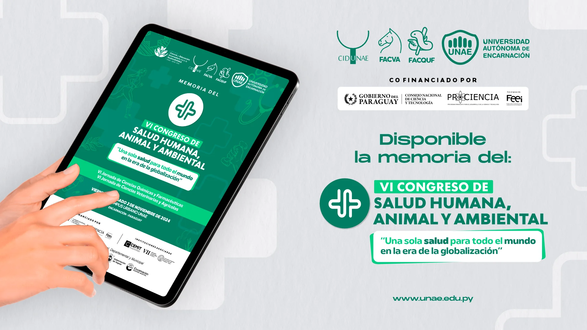 UNAE publica la Memoria Digital del VI Congreso de Salud Humana, Animal y Ambiental - 2024