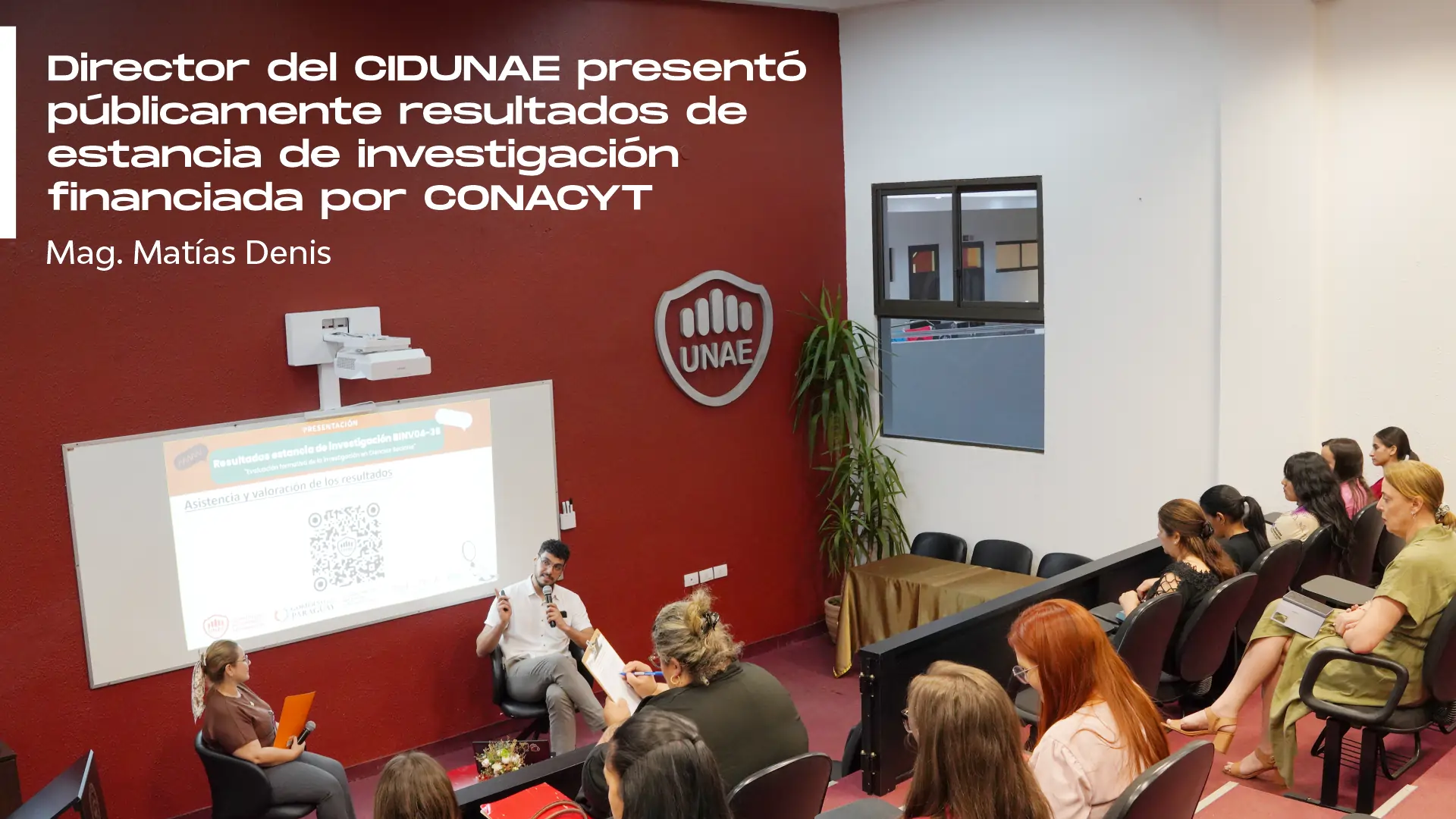 Director del CIDUNAE presentó públicamente resultados de estancia de investigación financiada por CONACYT