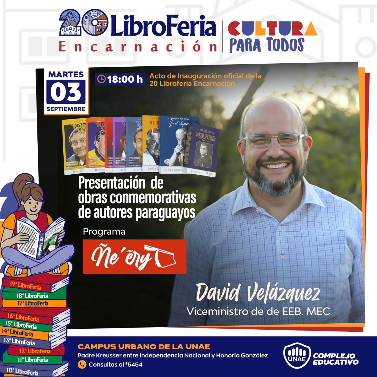 Acto de Inauguración oficial de la 20ª Libroferia Encarnación