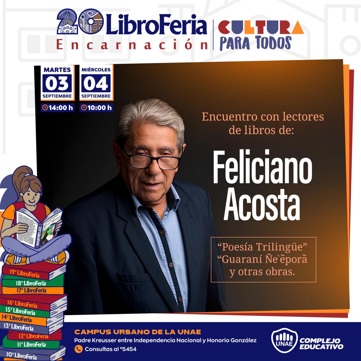 Encuentro de lectores de libros de: Feliciano Acosta