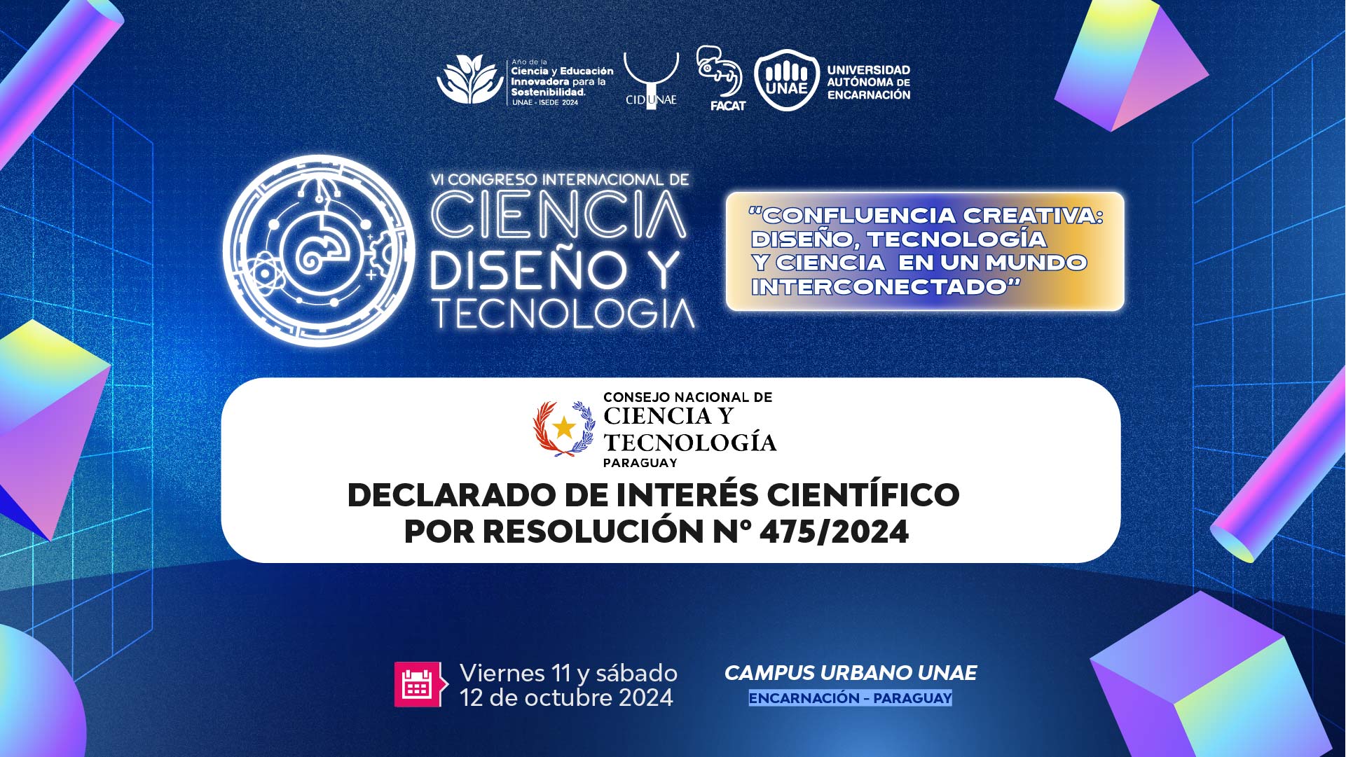 El VI Congreso Internacional de Ciencia, Diseño y Tecnología es declarado de interés científico por CONACYT