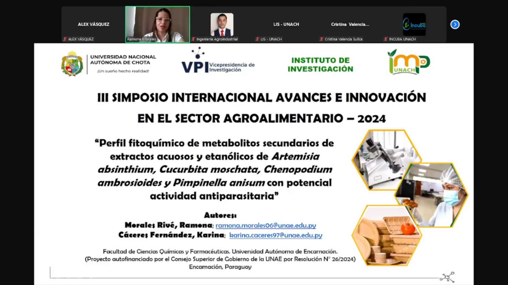 Docentes de FACQUF presentan investigación en Simposio Internacional