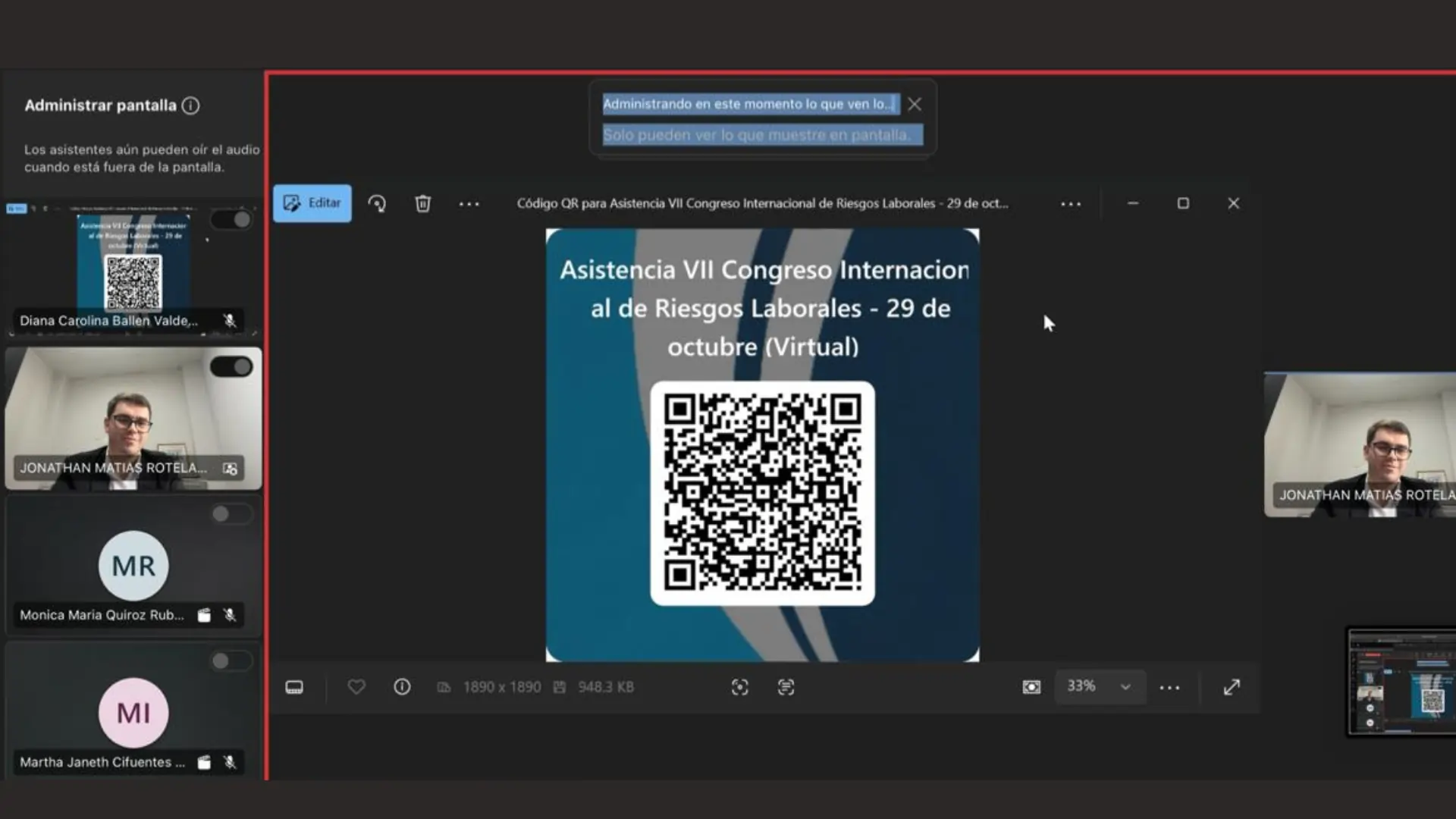 Docente de FACEM presentó una investigación en el VII Congreso Internacional de Riesgos Laborales
