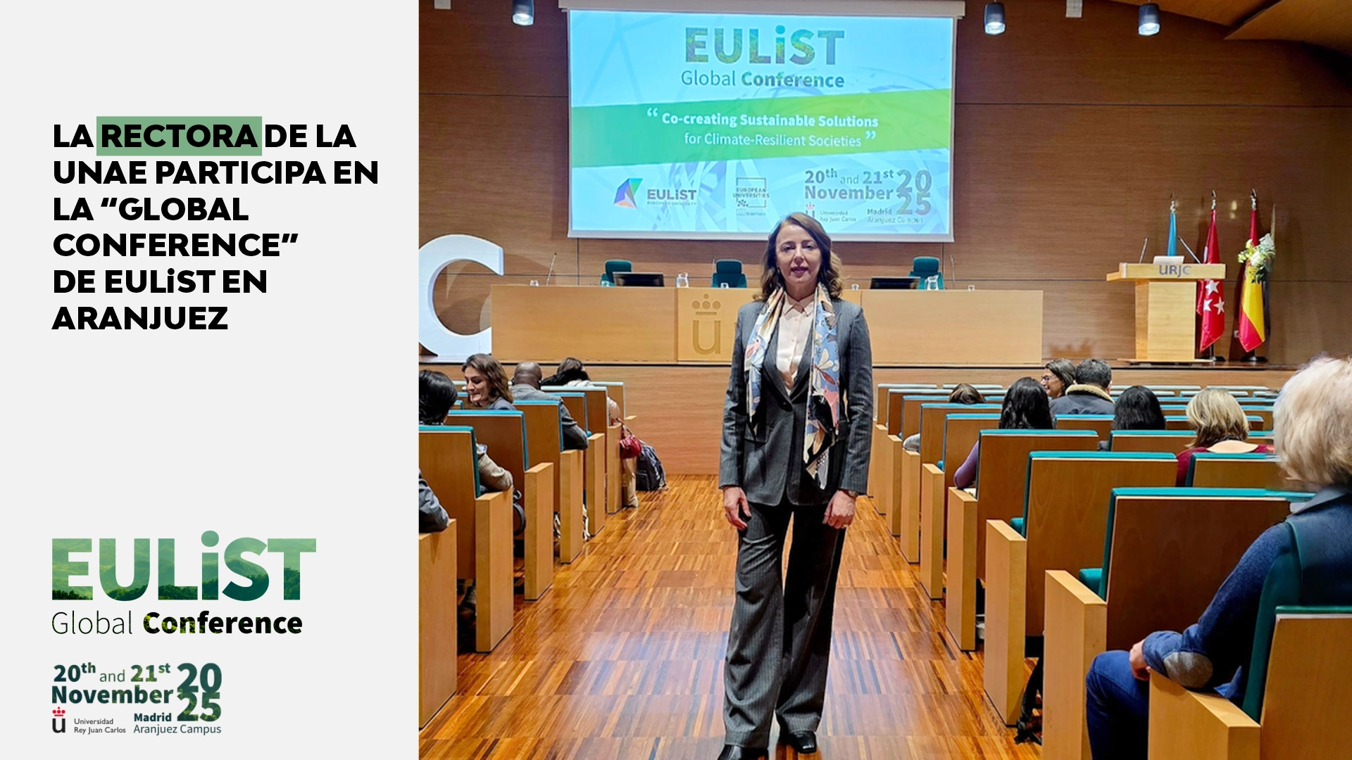 La rectora de la UNAE participa en la “Global Conference” de EULiST en Aranjuez