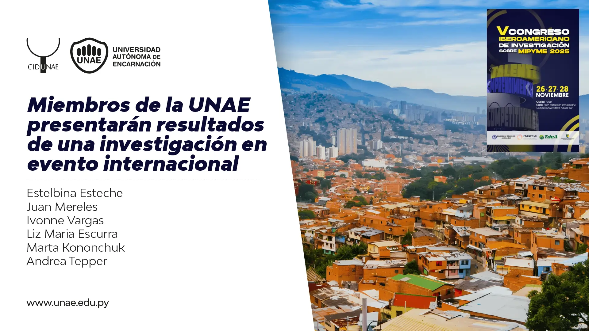 Miembros de la UNAE presentarán resultados de una investigación en evento internacional