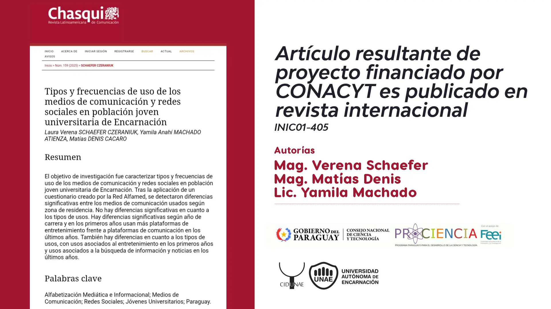 Artículo resultante de proyecto financiado por CONACYT es publicado en revista internacional