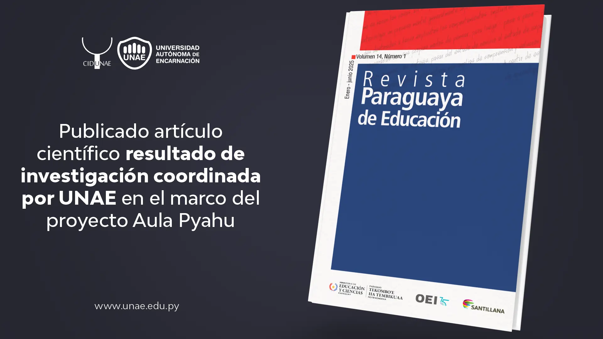 Publicado artículo científico resultado de investigación coordinada por UNAE en el marco del proyecto Aula Pyahu