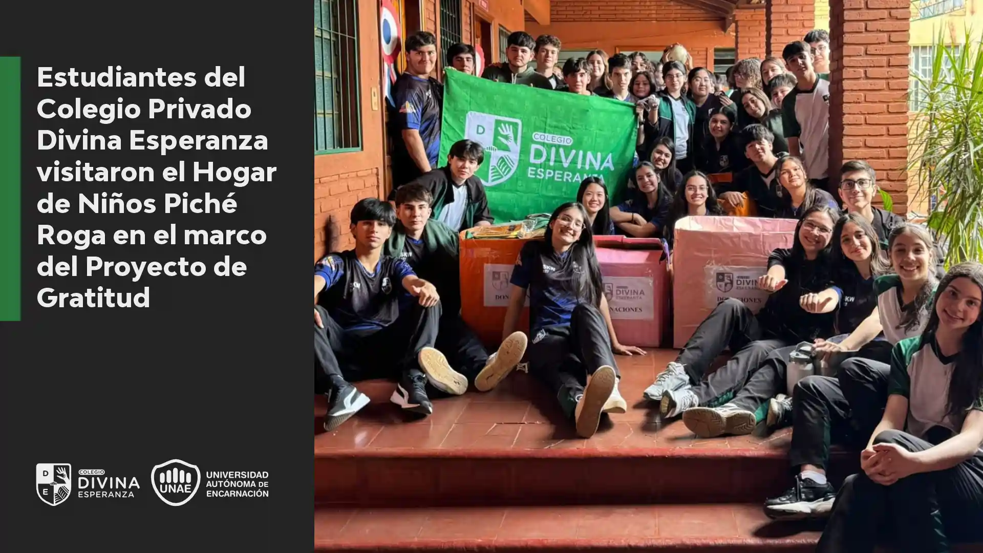  Estudiantes del Colegio Privado Divina Esperanza visitaron el Hogar de Niños Piché Roga en el marco del Proyecto de Gratitud