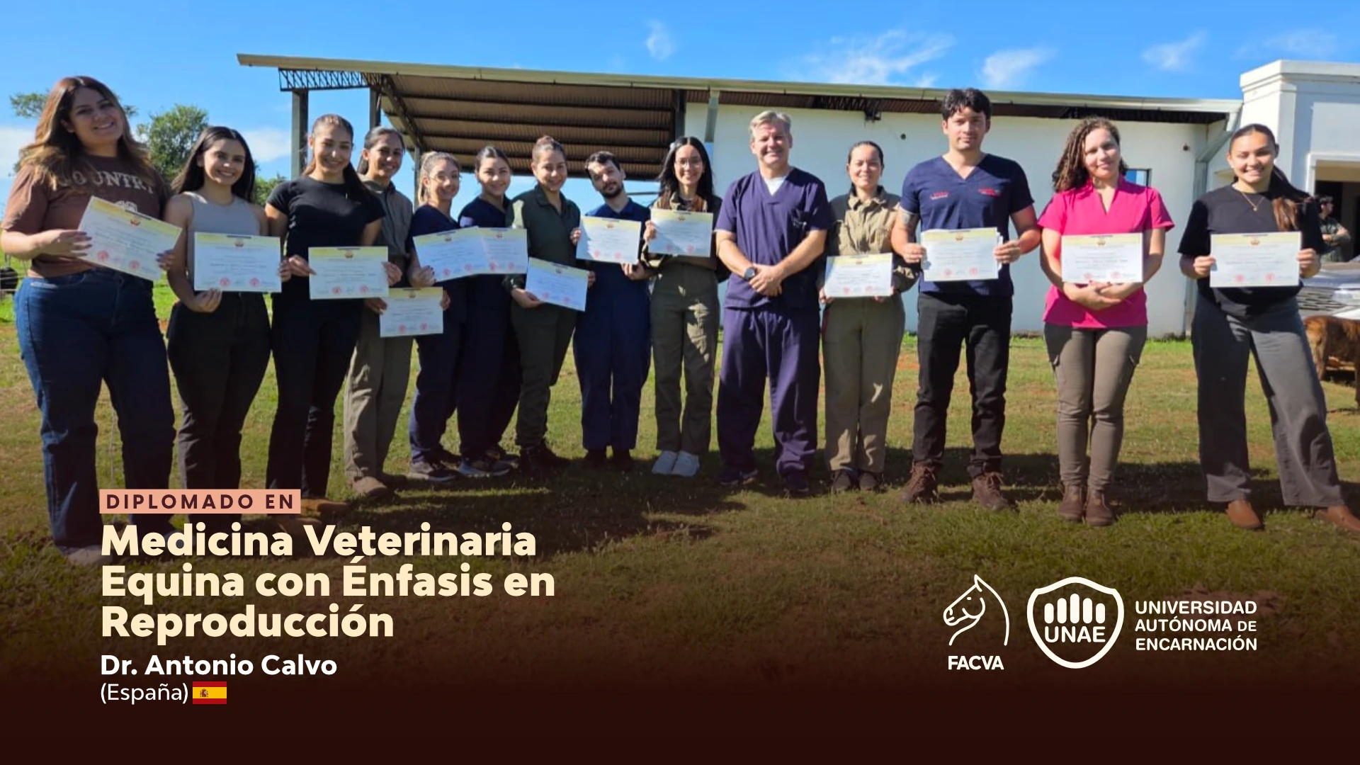 UNAE fortalece su internacionalización con el Diplomado Internacional en Medicina Veterinaria Equina con Énfasis en Reproducción