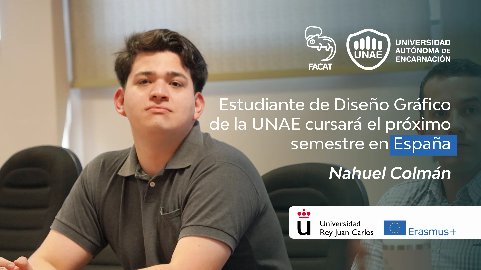 Estudiante de Diseño Gráfico de la UNAE cursará el próximo semestre en España