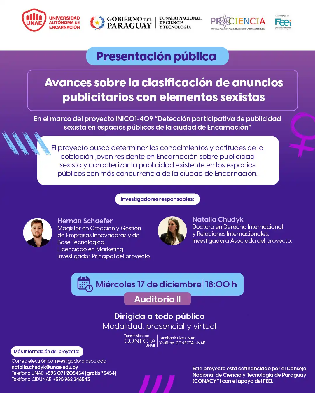 Presentación pública de avances sobre la clasificación de anuncios publicitarios con elementos sexistas
