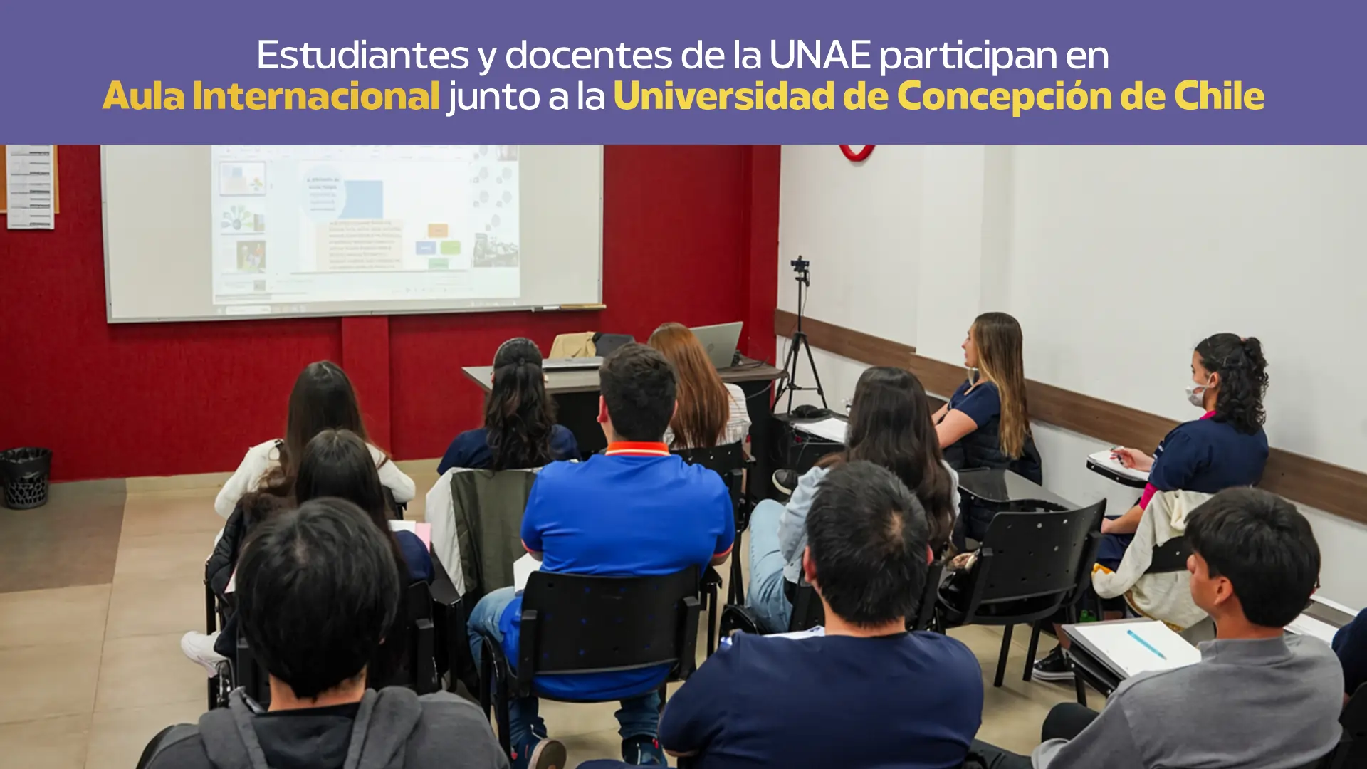 Estudiantes y docentes de la UNAE participan en Aula Internacional junto a la Universidad de Concepción de Chile