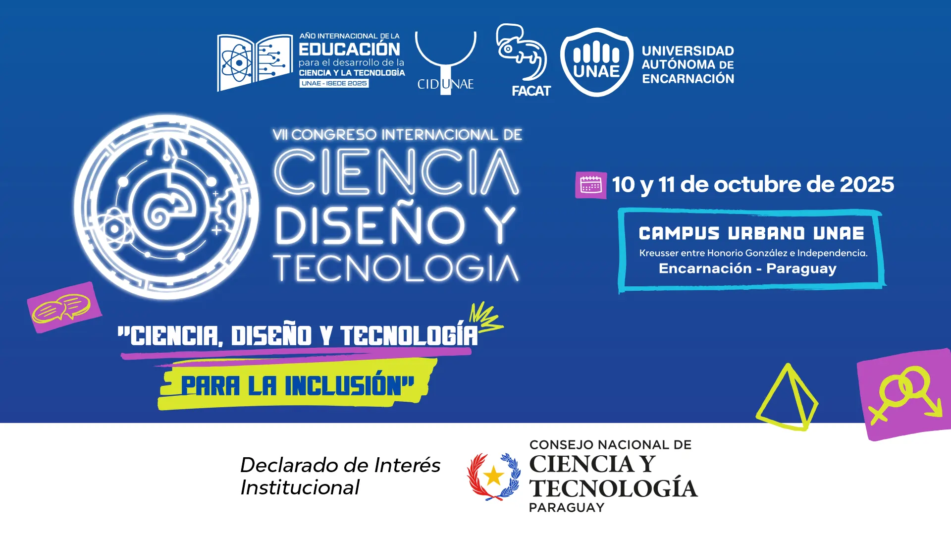 El VII Congreso Internacional de Ciencia, Diseño y Tecnología es declarado de interés institucional por CONACYT