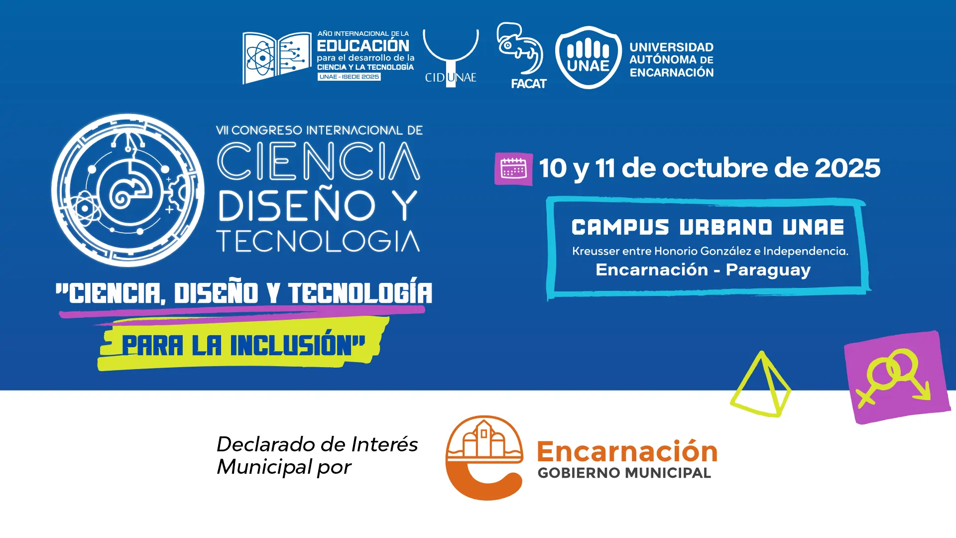 El VII Congreso Internacional de Ciencia, Diseño y Tecnología es declarado de interés municipal por la Municipalidad de Encarnación