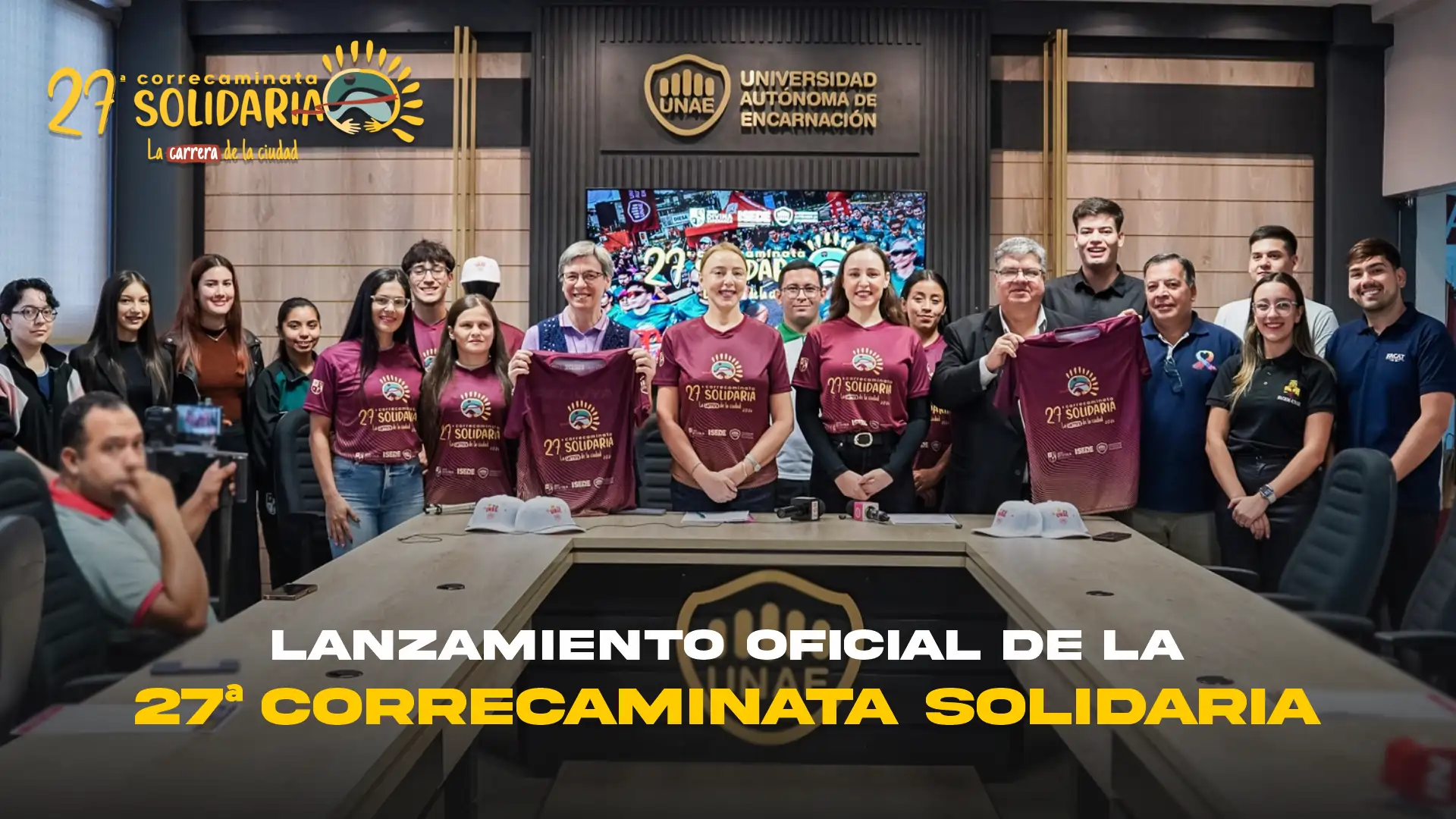 Lanzamiento de la 27ª Correcaminata Solidaria “La Carrera de la Ciudad”, a beneficio de la Fundación Lazos del Sur y el Hogar Mita Róga San José