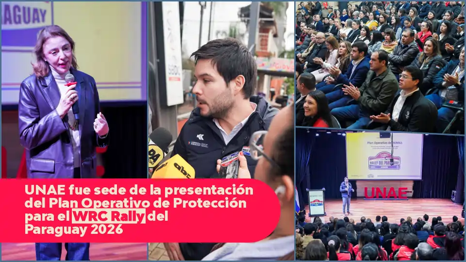 UNAE fue sede de la presentación del Plan Operativo de Protección para el WRC Rally del Paraguay 2026