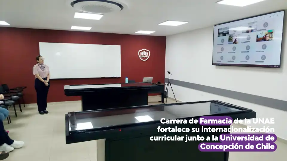 Carrera de Farmacia de la UNAE fortalece su internacionalización curricular junto a la Universidad de Concepción de Chile