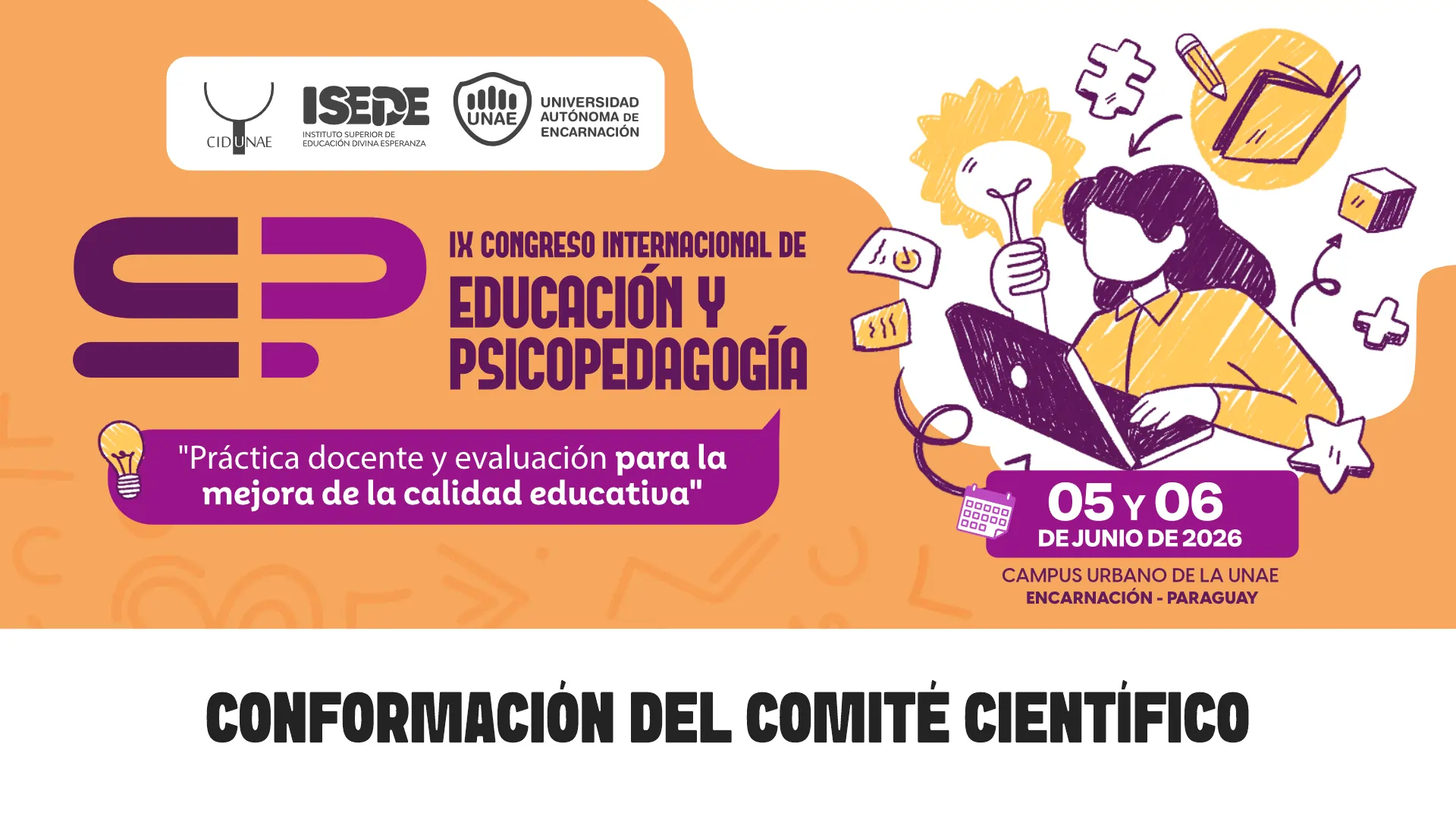 Importante conformación del comité científico del IX Congreso de Educación y Psicopedagogía