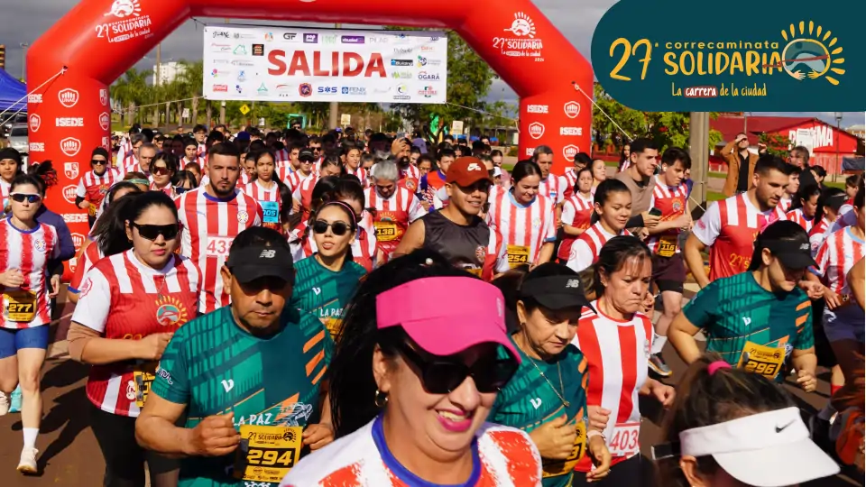 Encarnación vibró con solidaridad y deporte en la 27ª Correcaminata Solidaria “La Carrera de la Ciudad”