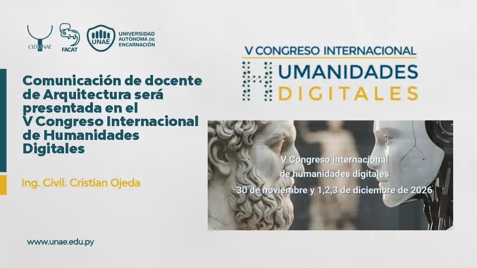 Comunicación de docente de Arquitectura será presentada en el V Congreso Internacional de Humanidades Digitales