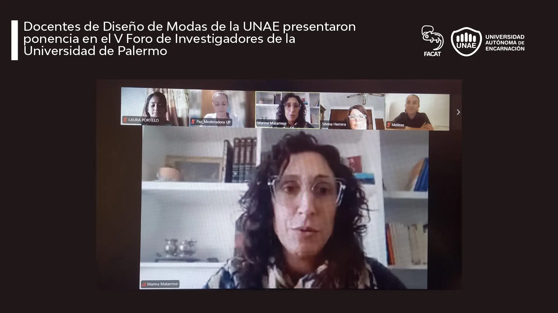 Docentes de Diseño de Modas de la UNAE presentaron ponencia en el V Foro de Investigadores de la Universidad de Palermo
