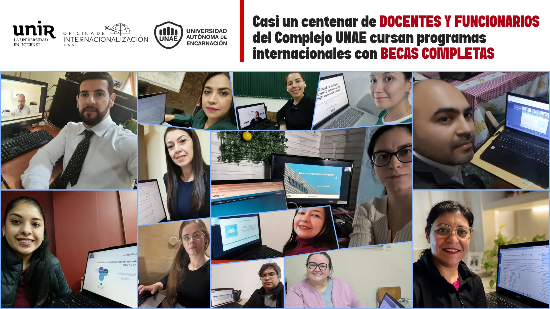Casi un centenar de docentes y funcionarios del Complejo UNAE cursan programas internacionales con becas completas