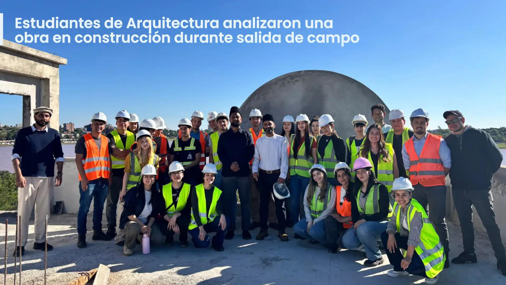 Estudiantes de Arquitectura analizaron una obra en construcción durante salida de campo