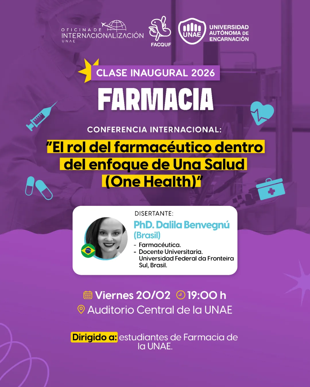 Clase Inaugural 2026 | Farmacia UNAE