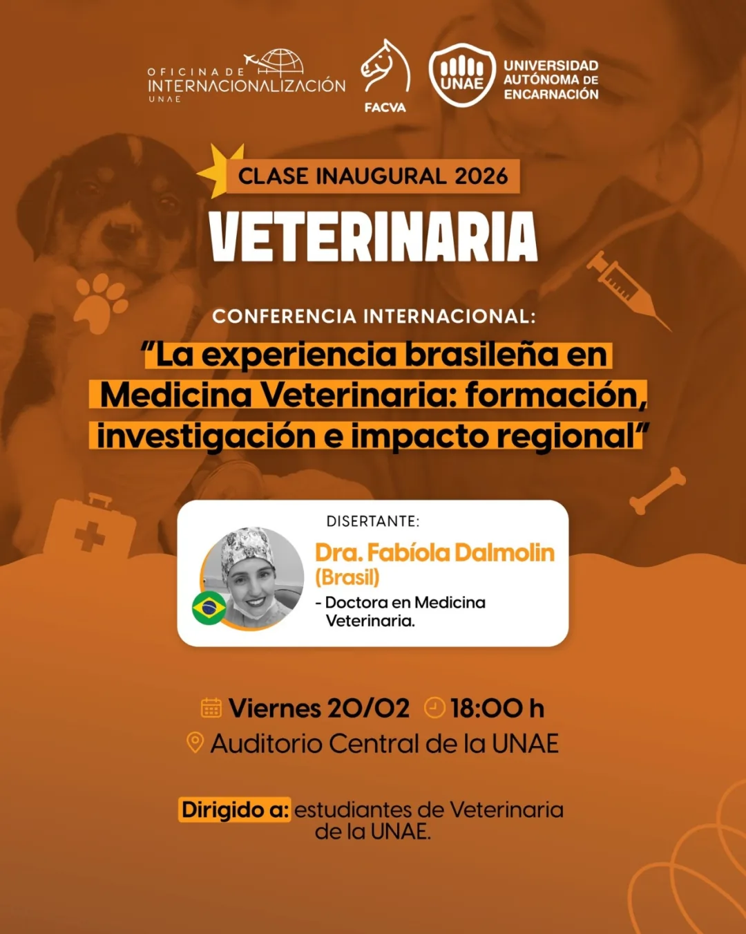 Clase Inaugural 2026 | Veterinaria UNAE