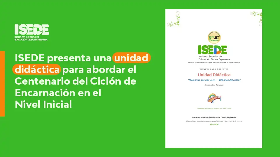ISEDE presenta una unidad didáctica para abordar el Centenario del Ciclón de Encarnación en el Nivel Inicial