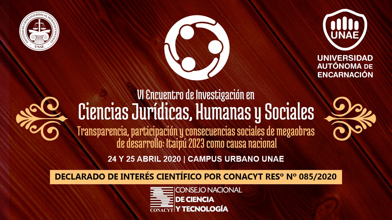 declaracion cientifico VI Encuentro de Investigacion Ciencias Juridicas Humanas y Sociales