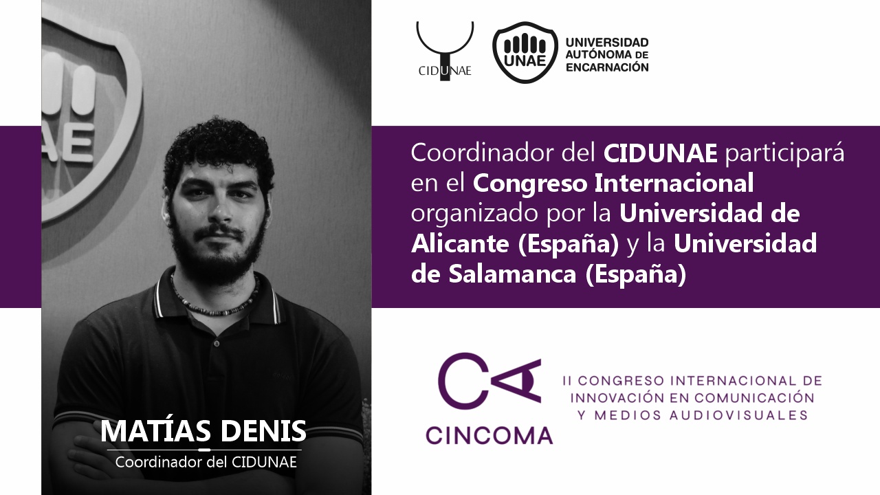 Matias denis UNAE participara en el Congreso Internacional